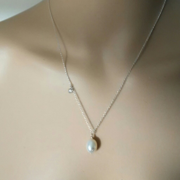Silpada Jewelry - SILPADA FRESHWATER PEARL CZ DROP NECKLACE